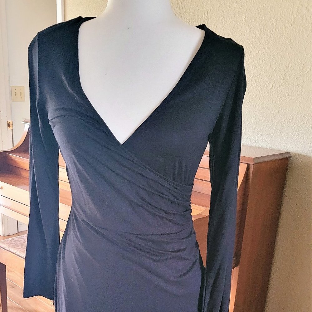 NWT Modcloth Black Faux Wrap Dress